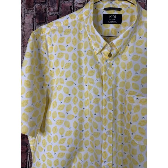 Lemon Other - New Men’s 1901 XL Lemon Short Sleeve Button Down Spring Summer Shirt